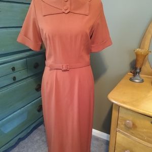 Beautiful rust colored 50s retr stlye Bettie Page